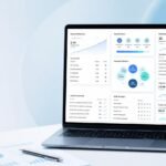 SEO analytics dashboard showing keyword rankings, website traffic, and search engine optimization strategies